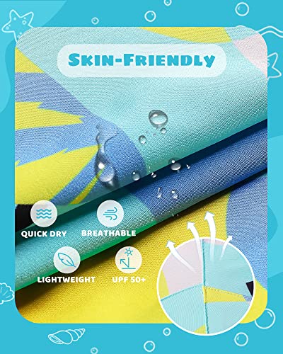 Image of maamgic Boys Swim Trunks with Compression Liner Toddler Stretch Swim Shorts