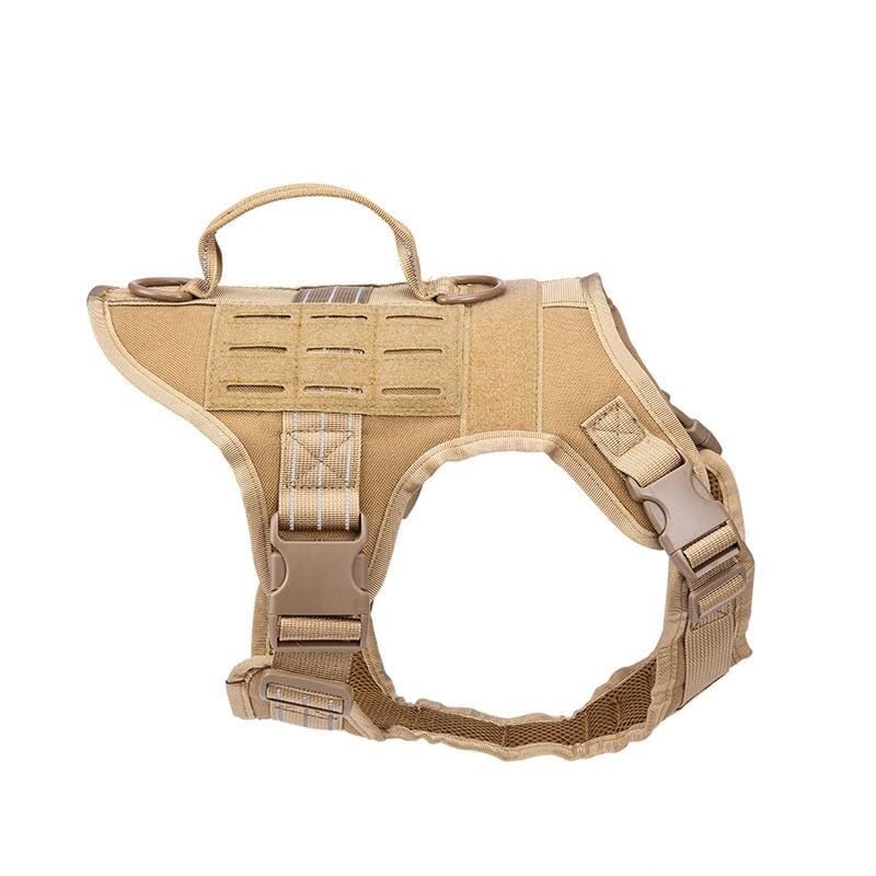 Arnés Táctico Molle For Perros, con Tiras Reflectantes Y Accesorios De Aleación Zinc For Medianos A Grandes