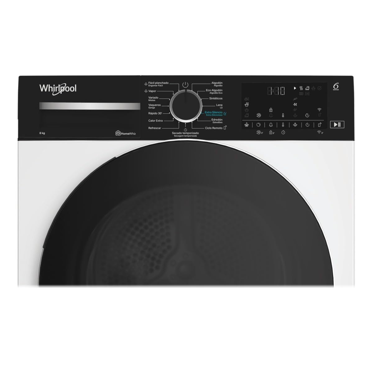 Secadora Whirlpool CWD85MWBRSPT 8kg Bomba de Calor FreshCare+ Blanca