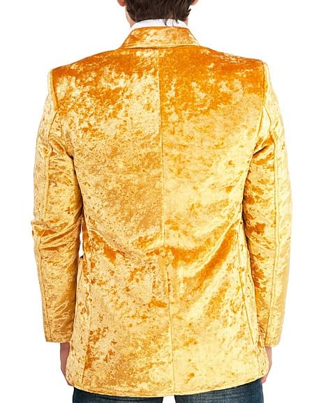 Men's Vintage 70s Velvet Suit Slim Fit Blazer Jacket for Weddings,Parties,and Formal Events Tuxedo4