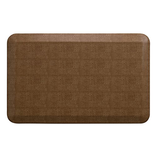 NewLife by GelPro Anti-Fatigue Designer Comfort Kitchen Floor Mat, 20x32”, Pebble Caramel Stain