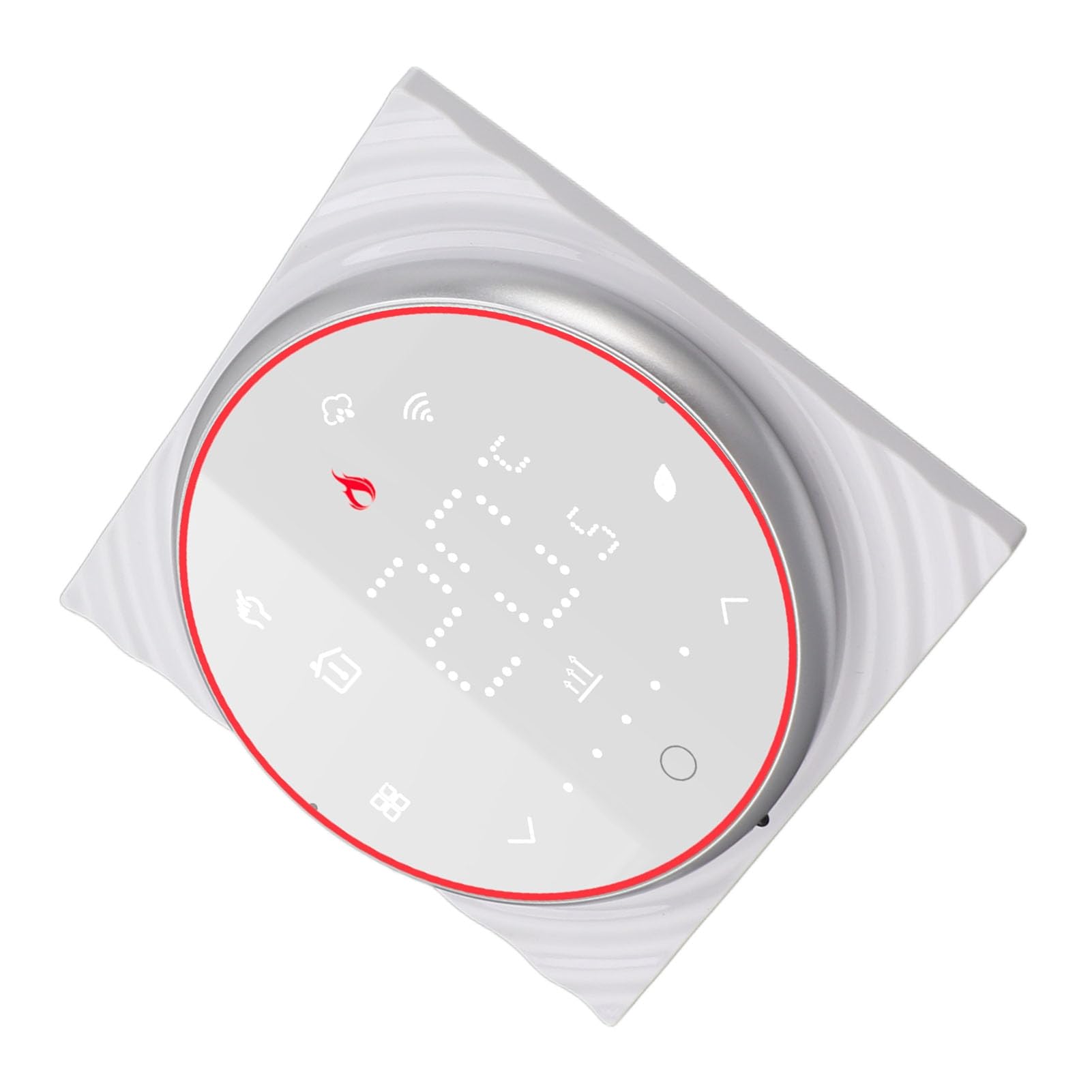 KUIDAMOS Termostato Inteligente Control WiFi Programable de Alta Precisión para Calefacción del Hogar y Montaje en Pared de CA 86 Mm 200 G (Blanco)