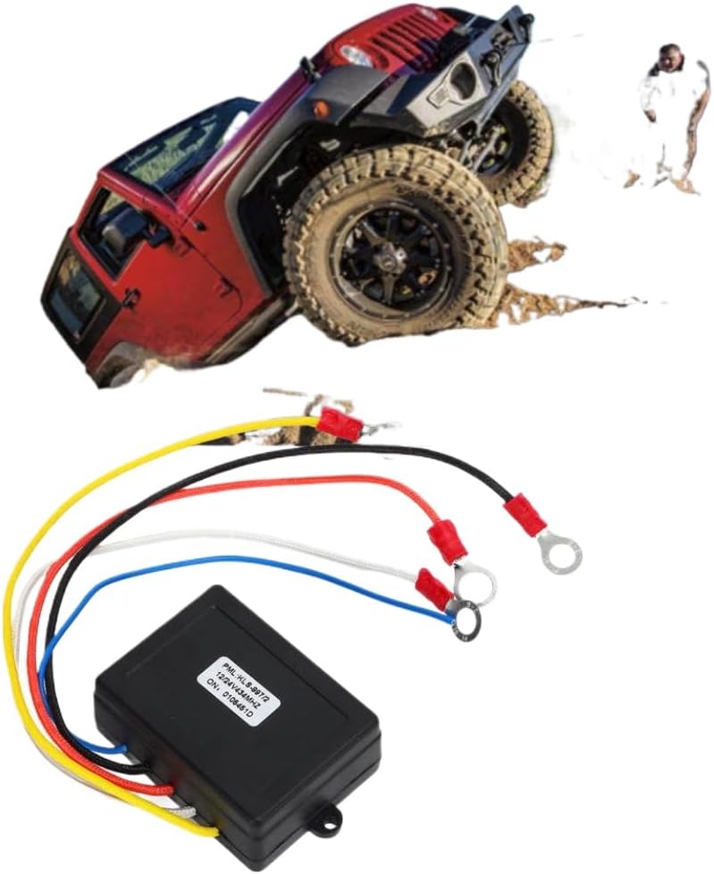 Wireless Winch Remote Control Switch Receiver Kit 12V 24V Compatible with ATV