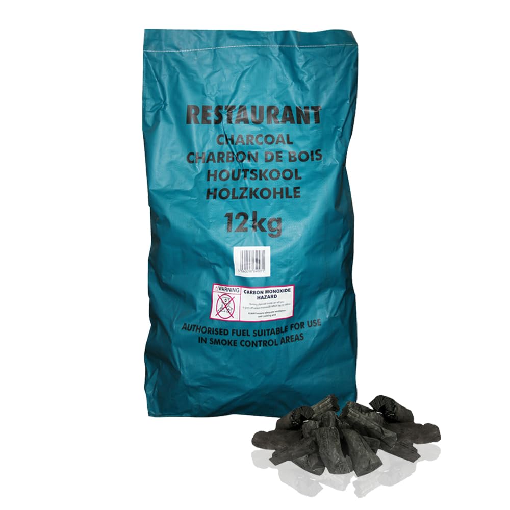 The Charcoal Chef's 12KG X2 of Premium Grade Large Lumpwood Restaurant Cooking Charcoal (140L)