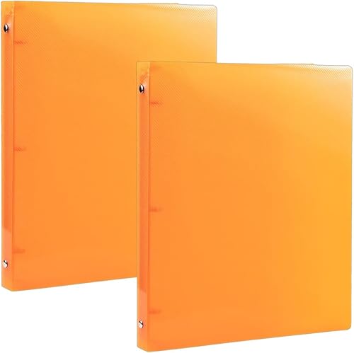Miniatura 80 de JAM PAPER - Carpetas de plástico de 1 pulgada - Carpetas de 3 anillas surtidas (rojo, azul, verde y naranja) - Paquete de 4