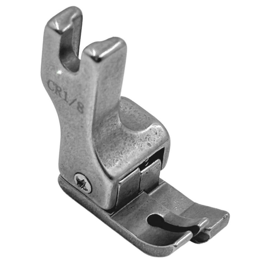 ZENITH CR – 1/8 Stell Compensating Right Foot Suitable for Industrial Sewing Machines Compatible with Jack Juki Single Needle etc Steel Finish-image-37