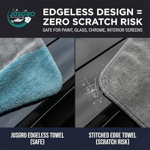 Image of Microfiber Cleaning Cloth for Car - 1200 GSM | Twisted Loop Super Absorbent Towel | Car Washing Clothes & Duster for Car Cleaning | Ideal for Maintaining Car Dashboard | Lint Free Cloth