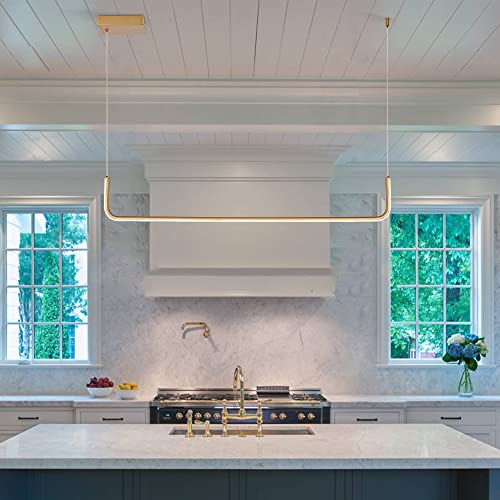 Lámpara lineal para isla de cocina que elimina sombras con luz LED regulable 3