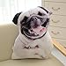 Los Peluches LUOTIANLANG Creativo 3D Simulación belldog Almohada Exquisita Ropa de Cama mobiliario de hogar decoración Vacaciones Regalo,Belldog,90cm