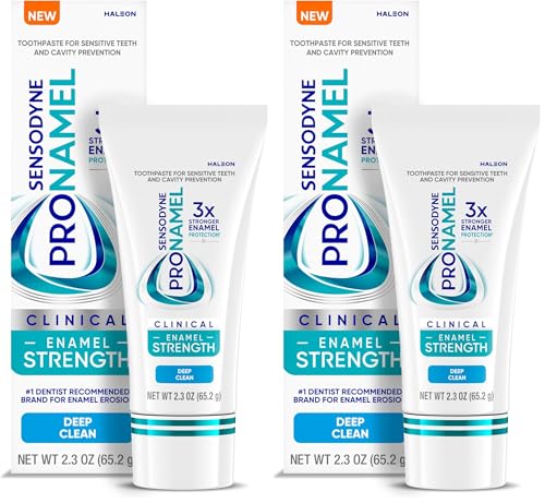 SENSODYNE PRONAMEL Clinical Enamel Strength Toothpaste, Deep Clean, 2.3 oz (Pack of 2)
