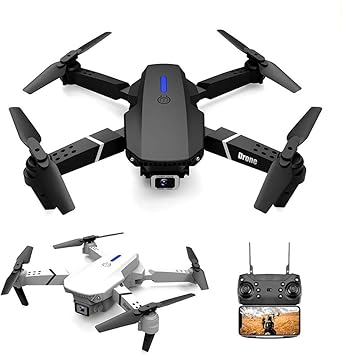 Flyzad Foldable Toy Drone with HQ WiFi Camera Remote Control for Kids Quadcopter with Gesture Selfie, Flips Bounce Mode, App One Key Headless Mode functionalitymulticolers (black/grey)