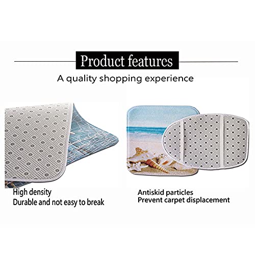 Lloow 3D Stereo-Badematte Sets, 3Pcs Badezimmer-Teppich, Matches Anti-Skid-Toilettensitz-Abdeckung Bade-Matte-Deckel… – Bild 4