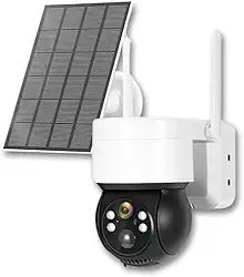 Camera de Segurança Solar Externa 360° Visão Noturna a prova d´água IP65