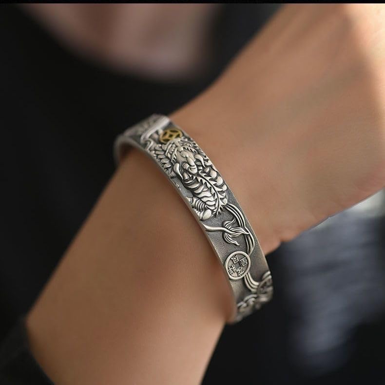 Amazon.com: Words Bracelet Copper Coins Retro Classic Thai Silver