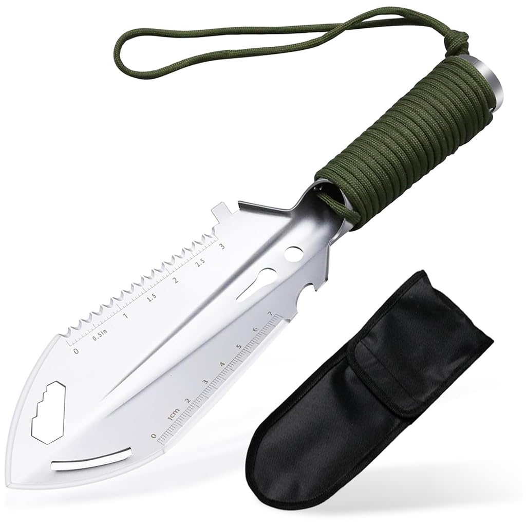 HASTHIP® All-In-One Sturdy Multifunction Gardening Shovel, Durable Versatile Digging Tool With Firm Grip Ideal for Compost Mixing, Agriculture, Plant Care & Gifting (Multi-Tool Design)