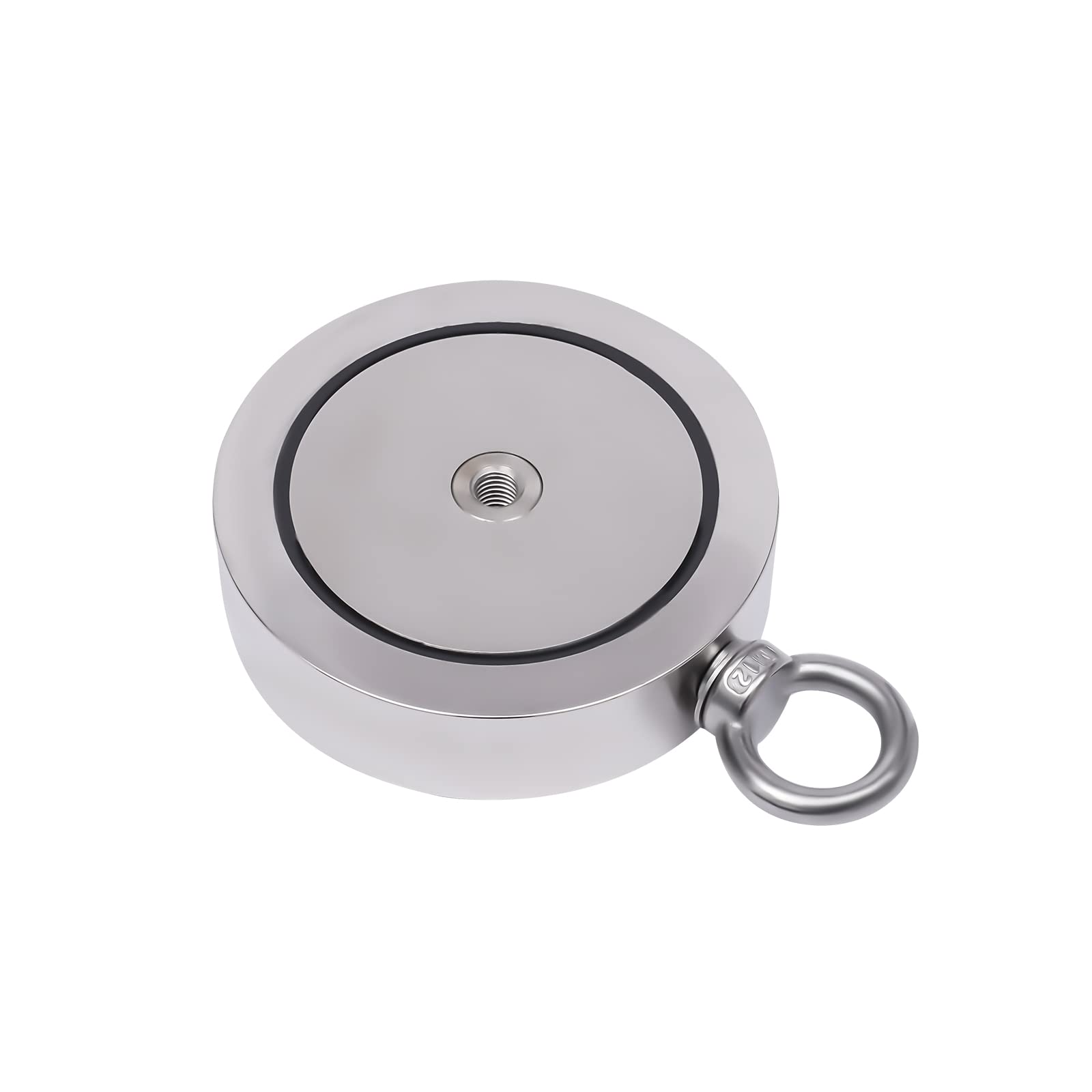 Kit da pesca con magnete, kit da pesca con magnete a doppia faccia da 4000 libbre, magnete da pesca premium super potente con corda da 66 piedi con moschettone per pesca e caccia al tesoro, guanti a