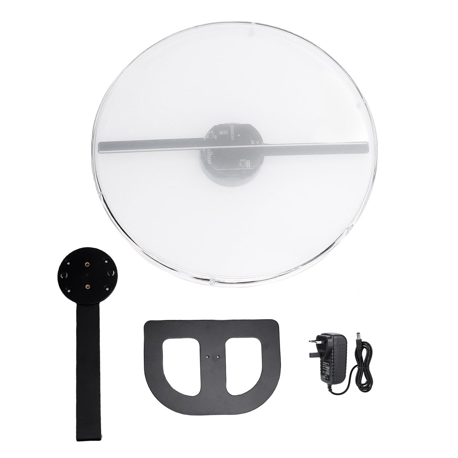 3D-holografisches Fan-Display, Holografisches Werbedisplay | 32 cm großer 3D-Hologramm-Lüfter – 224 LEDs holografisch, perfekt for Einzelhandelspräsentationen, Veranstaltungen, Messen