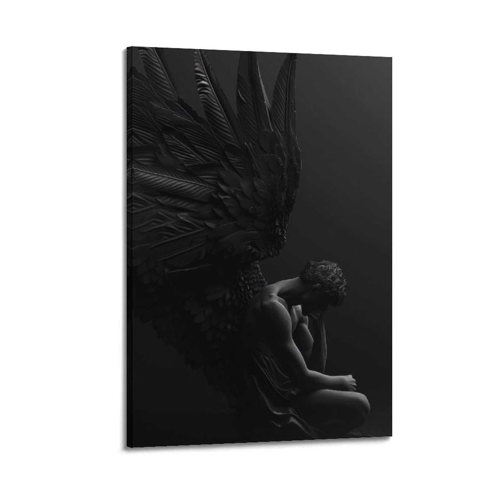 XKUGA Zen Gothic Christ Poster Archangel MichaeI Modern Decorative Canvas Prints - Ideal Wall Art for Family, Man Cave, Game Room, Boys & Girls Bedroom 20x30inch(50x75cm)