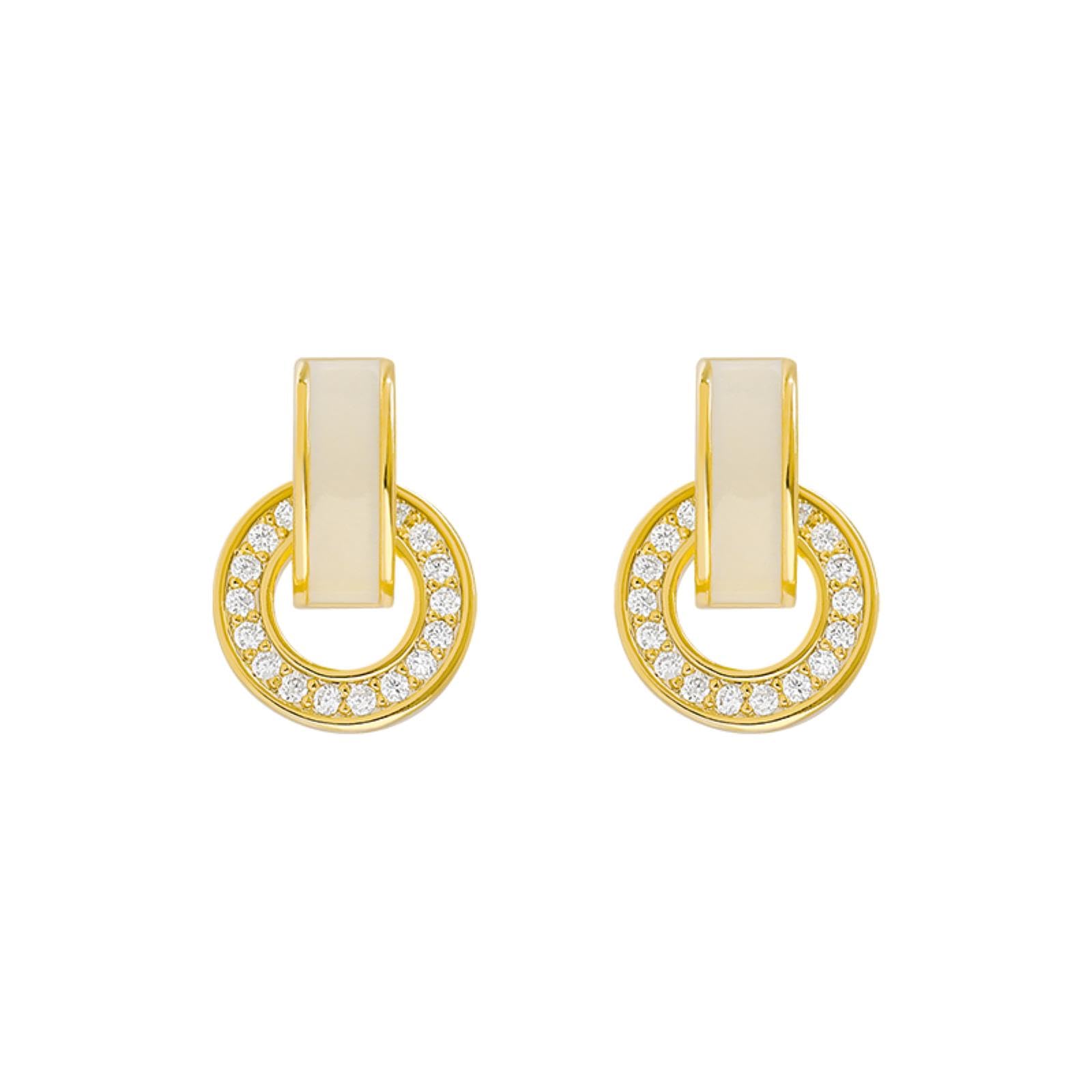 OdDdot S925 Silver New Classic Simple Circle Small Earrings Trendy For Women Light Luxury Jewelry Personalize Stud Earrings Gift