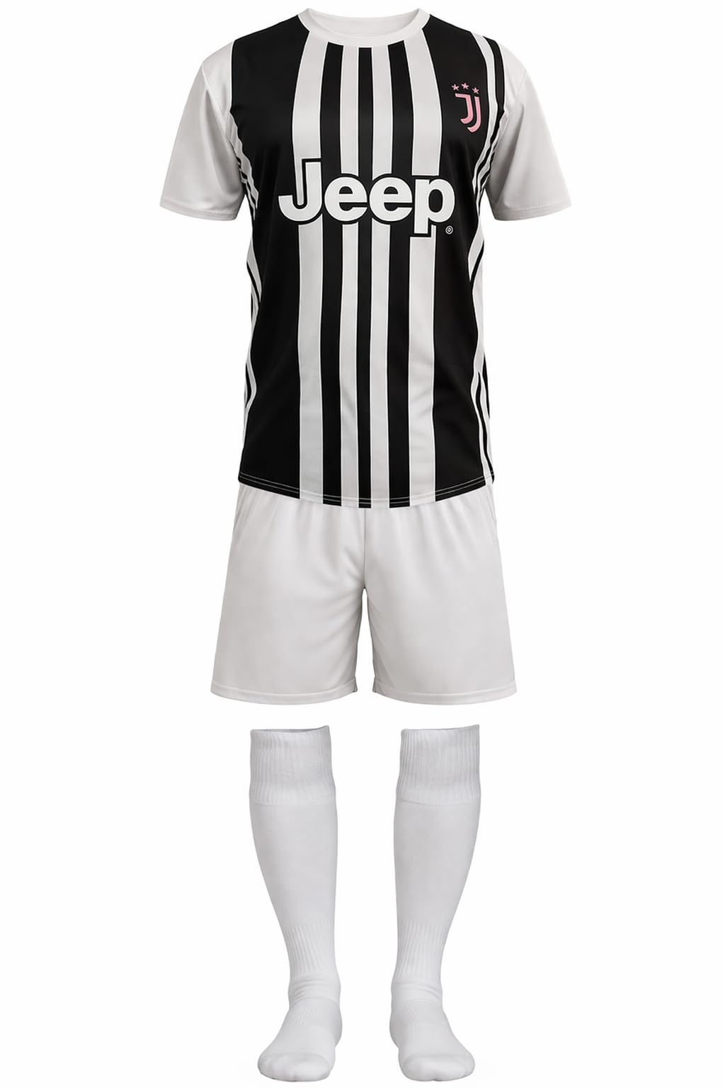 JUVENTUS Completo Calcio Personalizzabile | Replica Campionato Calcio Serie A | Maglia Pantaloncino e Calzettoni PS 40525