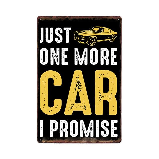 Placa decorativa de pared con diseño de coches que dicen la vida, 20 x 30 cm