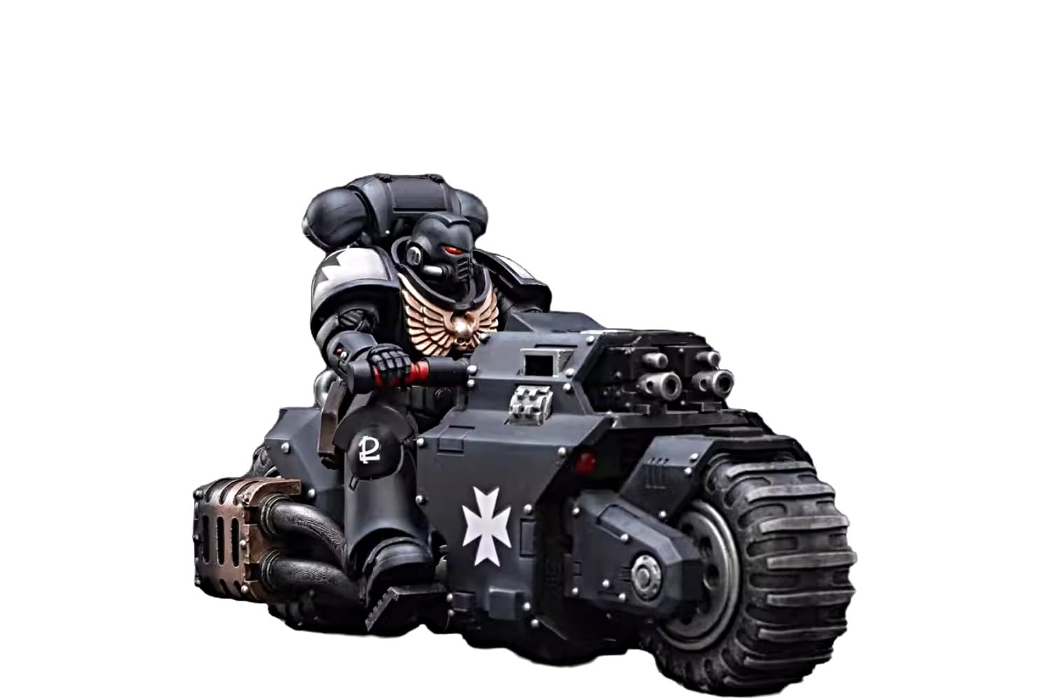 JOYTOY Warhammer 40K 1/18 Space Marines Templari Neri - Action Figure Modello Da Collezione, Dipinta A Mano