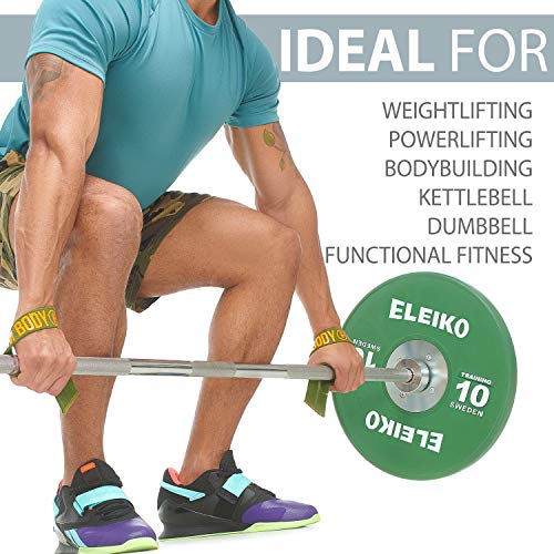 Image of WARM BODY COLD MIND V1 Lifting Wrist Straps for Olympic Weightlifting - Rated at 660 lb - Hand Wraps for Powerlifting, Weight Lifting, Bodybuilding Functional /Cross Training, Deadlift Gym Bar, Cotton