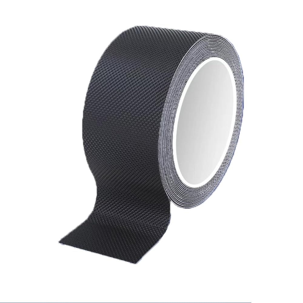 Rubber Grip Tape Anti Slip Tape 2 Inch, 16.5 Feet, Heavy Duty Waterproof Non-Abrasive Tape Cushion Pad for Indoor & Outdoor, Making Handles or Contact