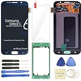 Samsung Galaxy S6 LCD Display Screen Replacement + Touch Digitizer Assembly for G920 G920A G920P G920T G920V G920R4 G920F , with Repair Tools + Screen Protector, (Blue)