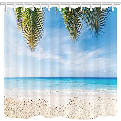 Rideaux De Douche De Plage Tropicale