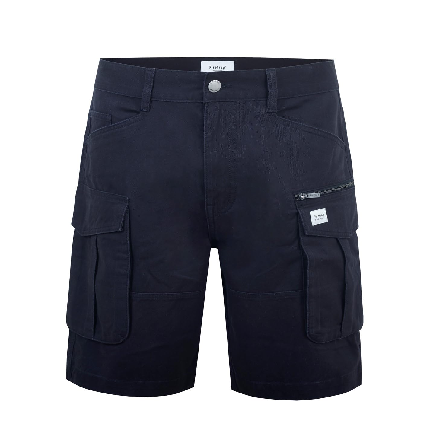 Firetrap Mens BTK Shorts Washed Black M