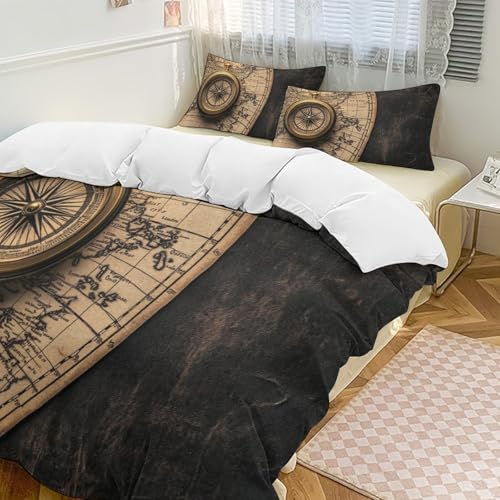 Juego de ropa de cama de 135 x 200 cm lavable que evita alergias y decora el cuarto 3
