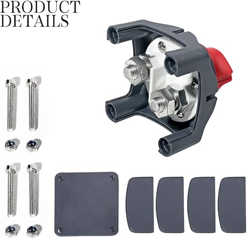 Miniatura 2 de Interruptor de batería, 12 V, resistente al agua, interruptor maestro de corte de energía, aislador de batería, interruptor de apagado de encendido