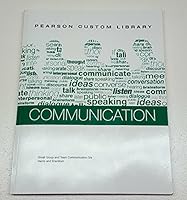 Communication Pearson custom library- Small Group and Team Communication 5/e 1269799878 Book Cover
