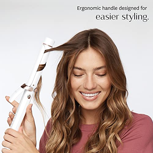 T3 Curl Id 1.25" Digital Ceramic Curling Iron With Smart Touch Interface & Interactive Heatid Technology For Automatic Heat Setting Personalization - Shiny Smooth Curls That Last, White #TOP6