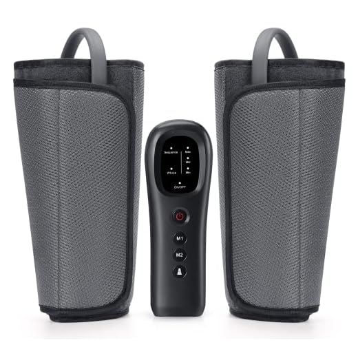 Nekteck Leg Massager for Circulation Air Compression and Relaxation, for Calf Foot and Arms, with Handheld Controller, 2 Modes 3 Intensity Levels, Adjustable Wraps for Home & Office Use
