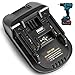 Adaptateur de batterie DM18M compatible avec la batterie Li-Ion Makita 18V 20V, adaptateur compatible avec les batteries Dewalt et Milwaukee M18 Convertir en batteries M.AKITA BL1830 BL1850