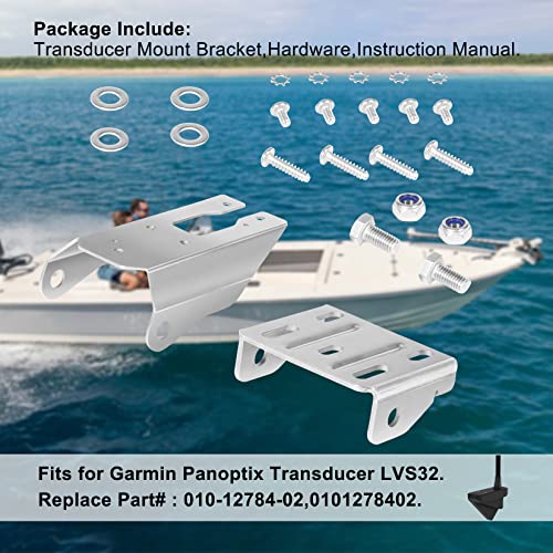 Image of 010-12784-02 Heavy Duty Transducer Mount Bracket, Transom Mount Bracket Compatible with Garmin Panoptix Transducer LVS32