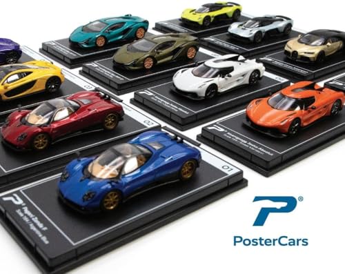 Bugatti Divo Jaune Soufre Amarillo 1:64 PosterCars miniatura 2