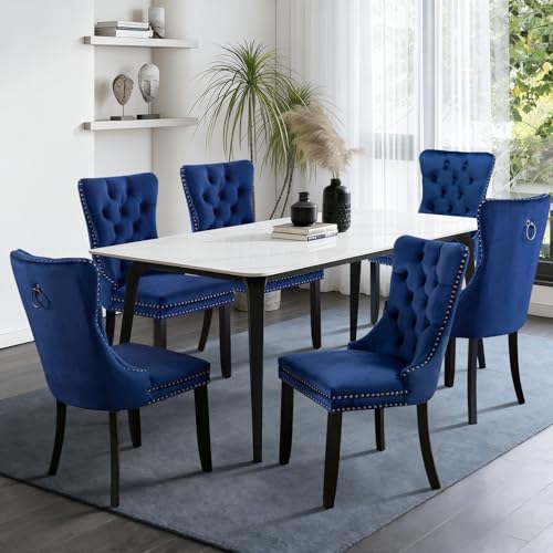 SoarFlash Velvet Dining Chairs Set of 6