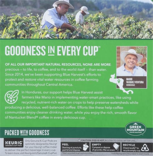 Image of Green Mountain Coffee Roasters Nantucket Blend, Single-Serve Coffee K-Cup Pods, Medium Roast, 32 Count (Pack of 4)