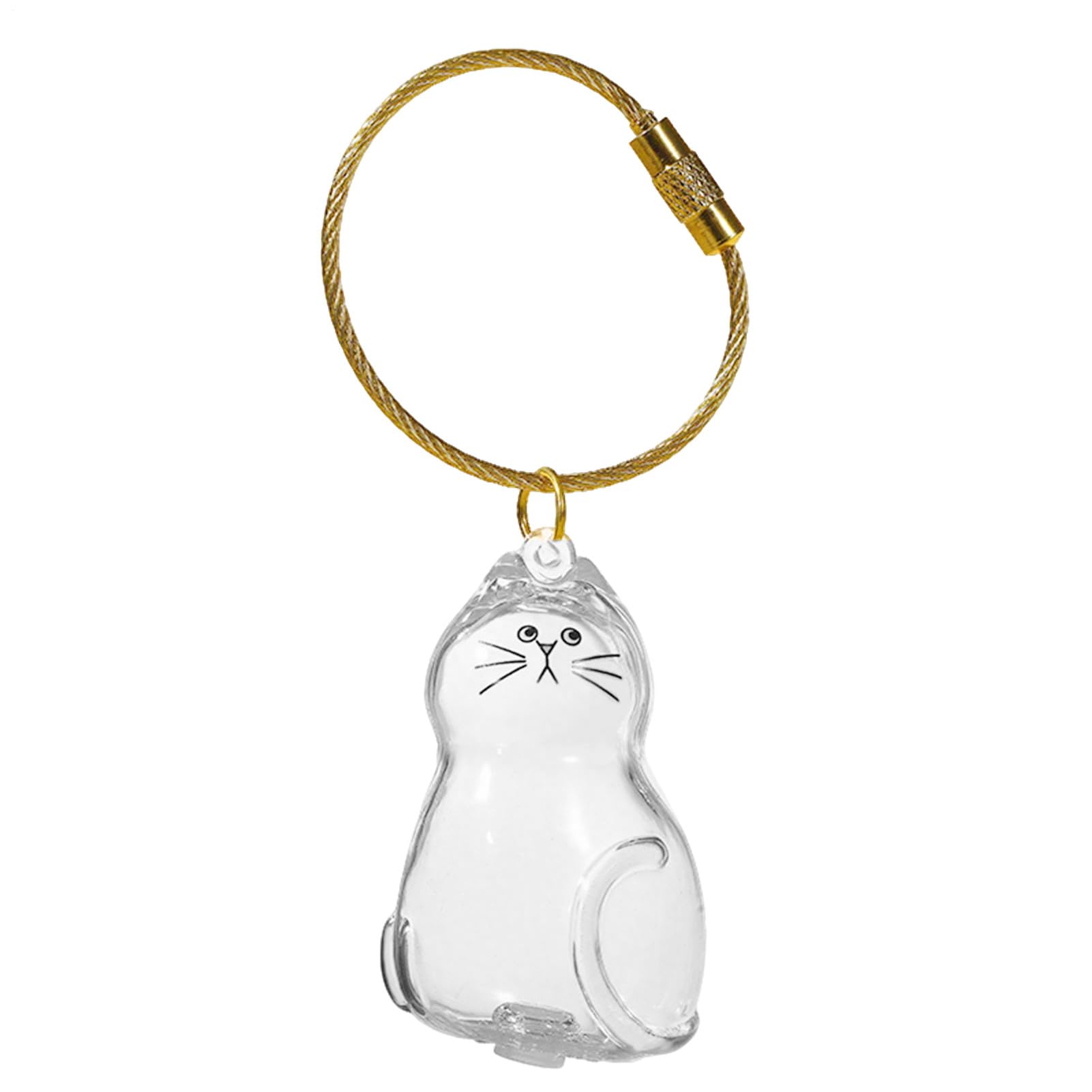 Ciondolo portapelo gatto leggero con bottigliette per borse souvenir amanti animali portachiavi