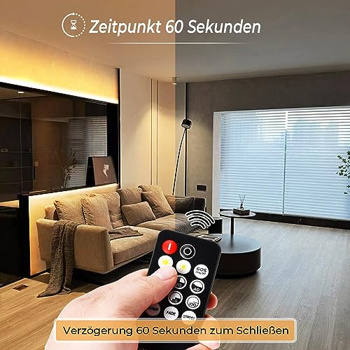 SUBOSI Striscia luminosa LED COB bianca calda, 10