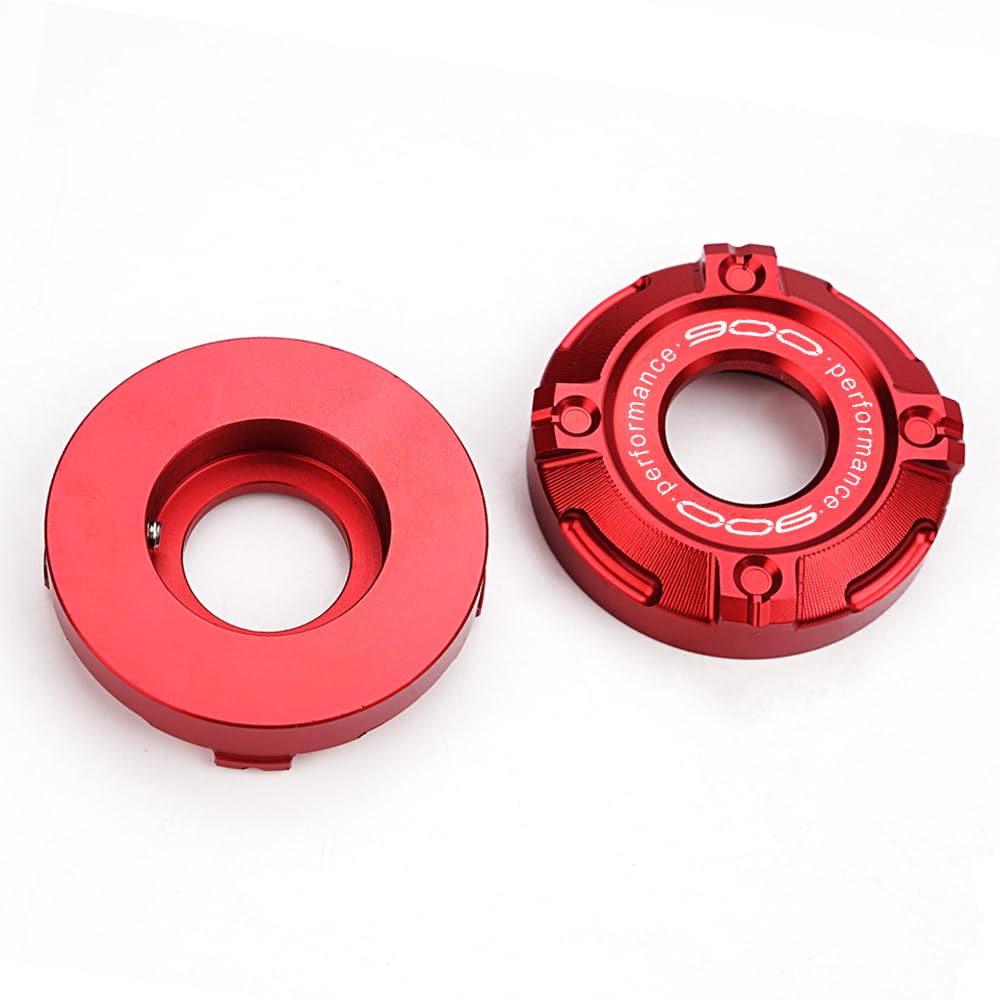 Per Z900 Z900RS Z 900 SE RS 2017-2024 2025 2026 Accessori Moto Anteriore Ammortizzante Cappuccio Tre Stelle Colonna Copertura Trim Alluminio (Rosso)