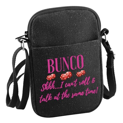 Funny Bunco Prize Gift Can't Talk and Roll at the Same Time Crossbody Bag Bunco Dice Game Gift