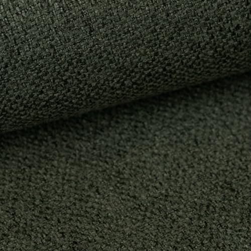 HEKO PANELS Atena Polsterstoff Möbelstoff Meterware - z.B. Stoff für Stühle oder Eckbank Bezug - Dunkelgrün als Meterware erhältlich – 1 Stück = 1 m x 1,44 m