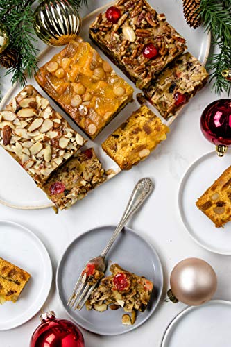 Grandma's Fruitcake Assortment Old Fashioned Traditional, Amaretto, Pineapple Macadamia Nut Flavors, 3-1 Pound Cakes in Gold Gift Box - Thumbnail 7