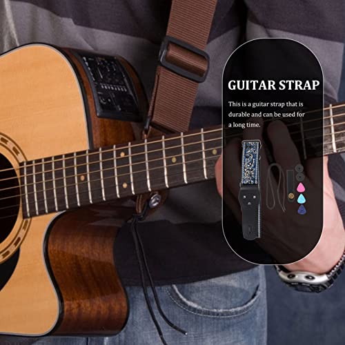 Vaguelly Sangle de Guitare Réglable Style Bohême Large Bandoulière de Guitare Sangle Ukulélé Médiators Sangle de Cou… - Les Beatles, Paul McCartney, John Lennon, RIngo Starr, George Harrison Vaguelly Sangle de Guitare Réglable Style Bohême Large Bandoulière de Guitare Sangle Ukulélé Médiators Sangle de Cou… – Image 5
