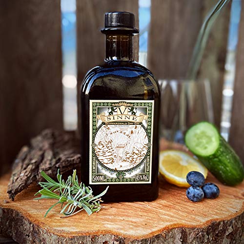V-SINNE Gin | Schwarzwald Dry Gin – frisch, leicht waldig & floral, ausgewogen, Zitrone | mehrfach Gold Prämiert | Damit… – Bild 8