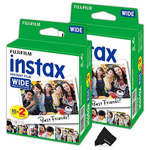FujiFilm Instax Wide Instant Film 2 Pack (2 x 20) Total of 40